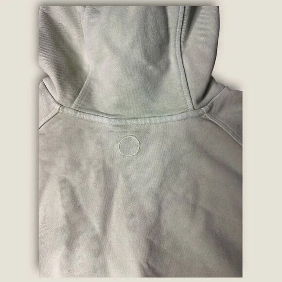 Outdoor Voices Nimbus Cropped Hoodie Size medium  Light Gray/Green - Picture 3 of 5
